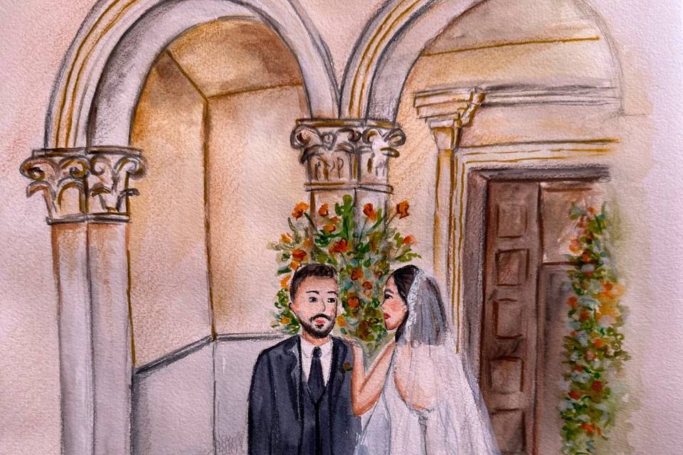 Live Wedding Painting