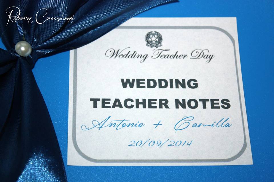 Wedding note book