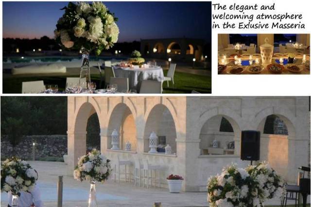 Atmosfera elegante ed accogliente è la scelta giusta per matrimoni esclusivi in Puglia.