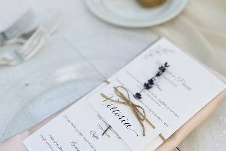 Segnaposto e menu