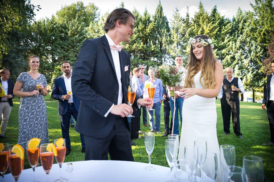 Aperitivo in giardino