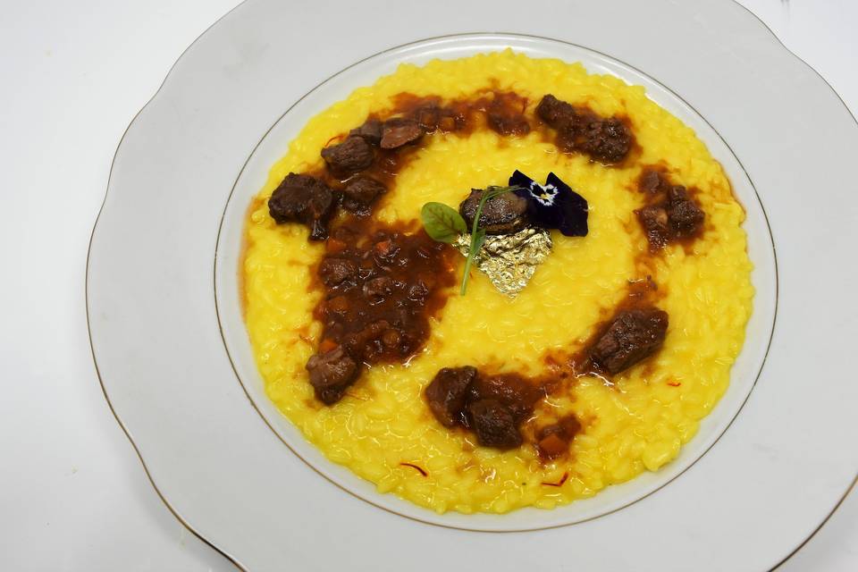 Risotto zafferano e ossobuco