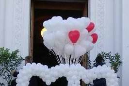 Addobbi con palloncini a forma di cuore