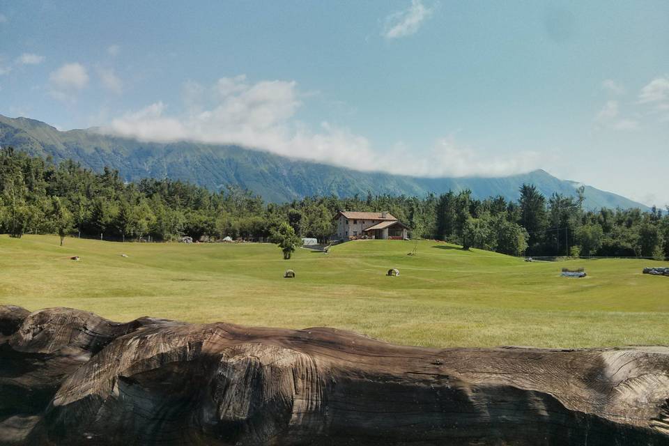 Vista della tenuta