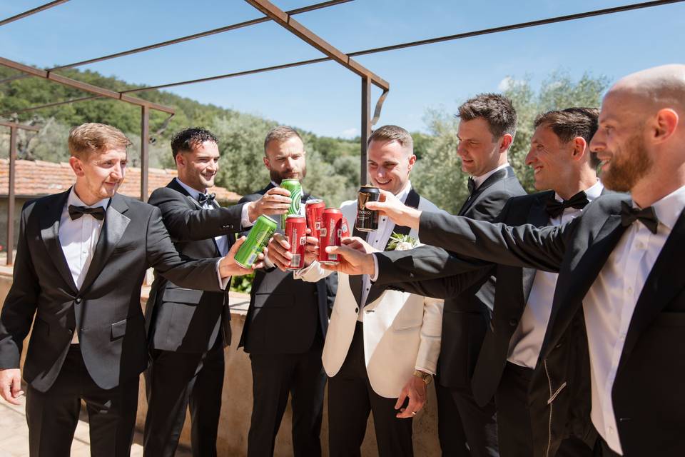 Preparazione sposo