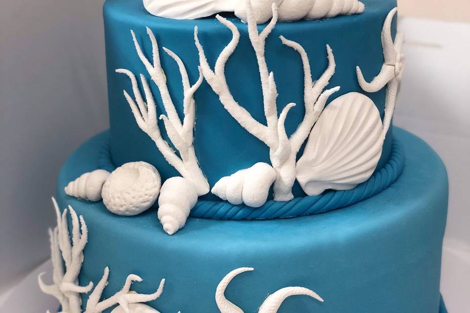 Torta tema mare