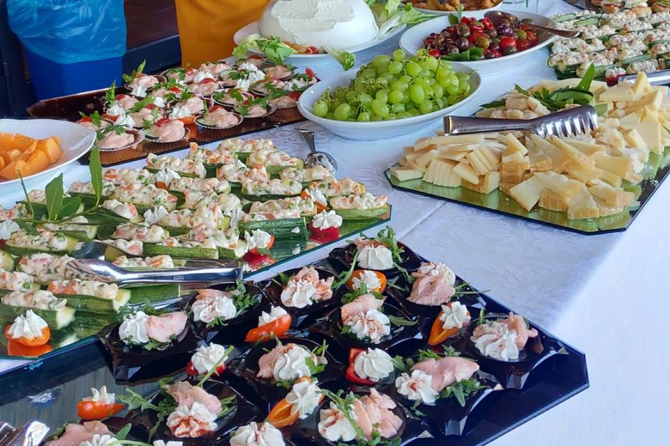 Buffet antipasto pesce e veget