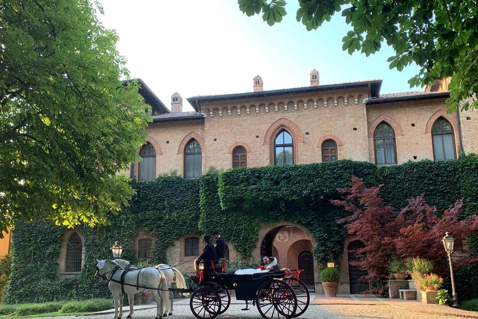 Castello, carrozza, matrimonio