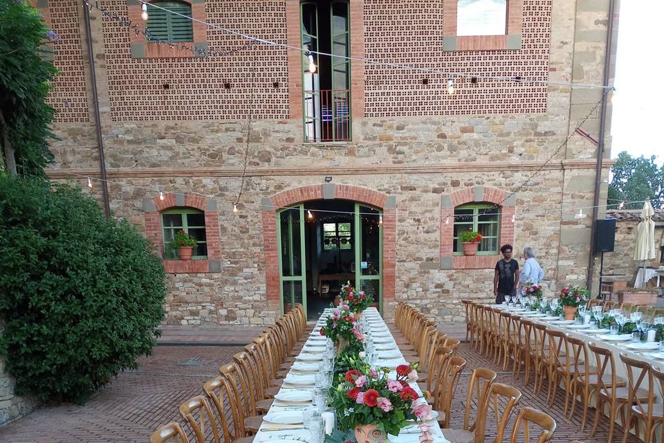 Allestimento tavola imperiale