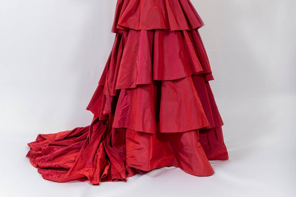 Abito da sposa in rosso