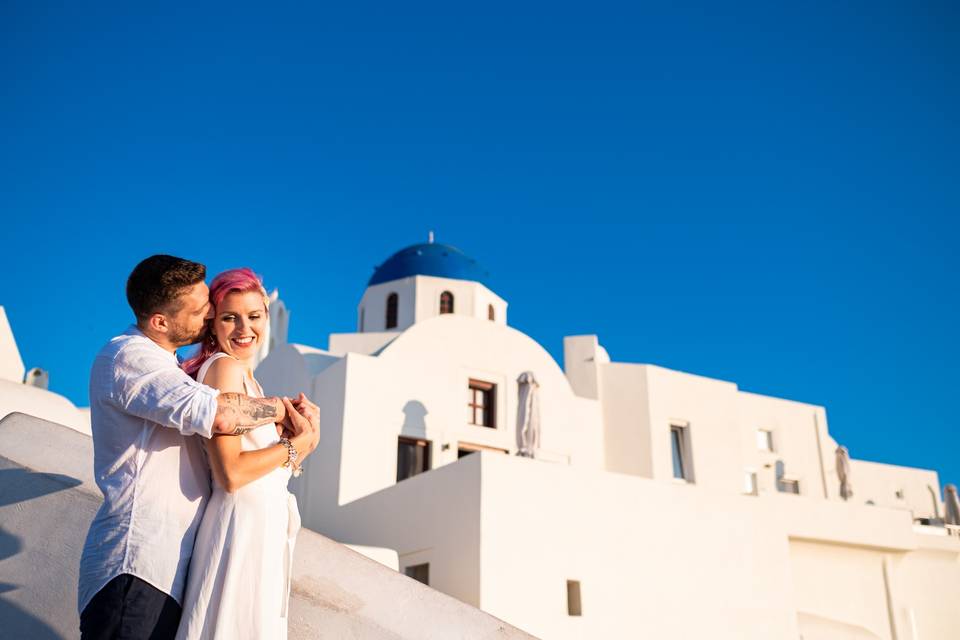 Engagement in Santorini