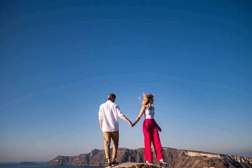 Engagement in Santorini