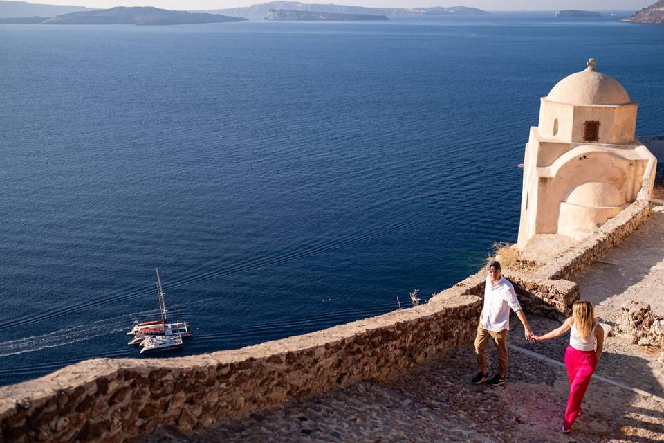 Engagement in Santorini