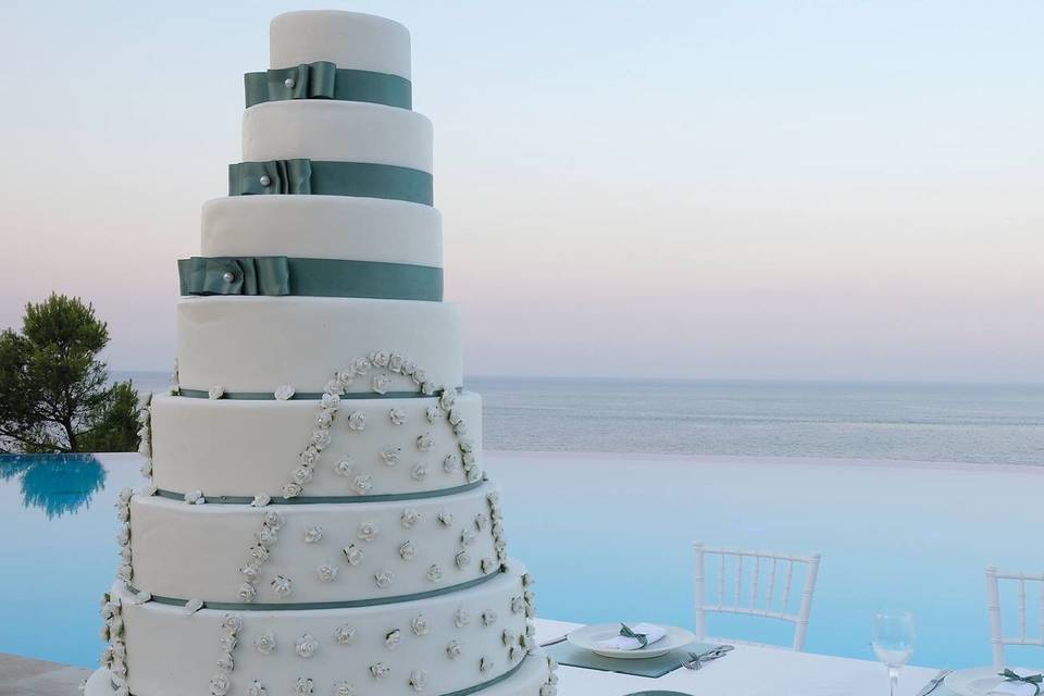 Wedding cake vista mare