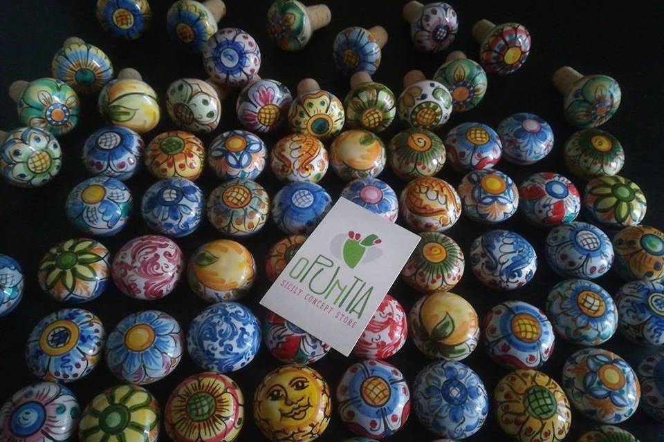 Tappi in ceramica Caltagirone