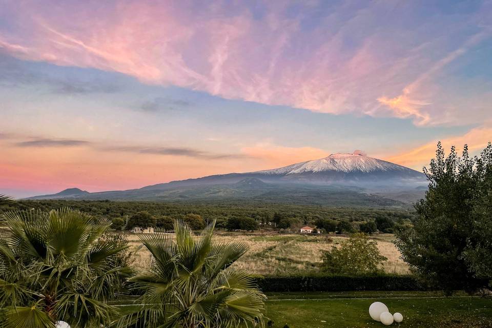 Etna sunset