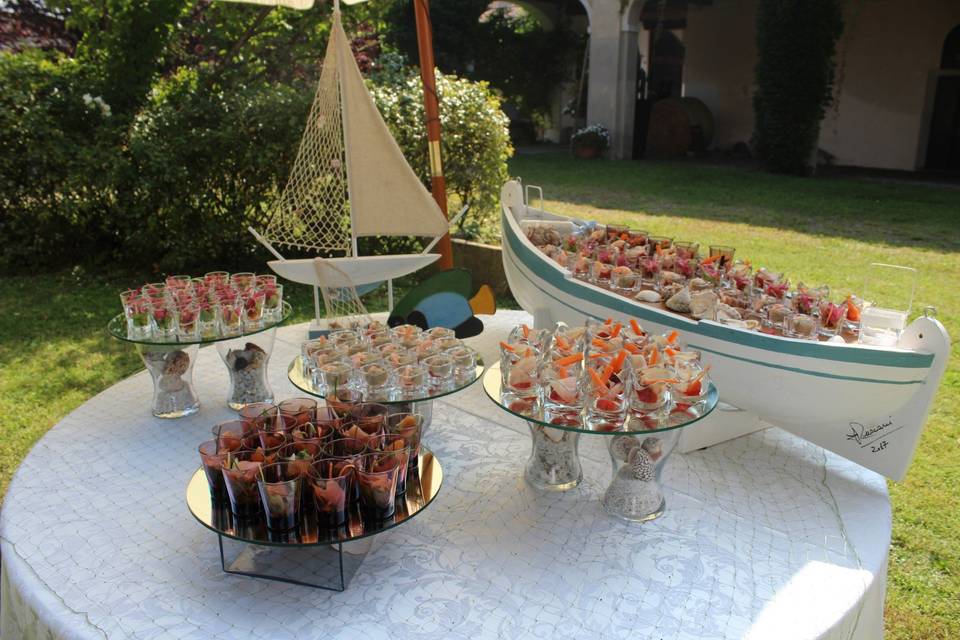 Buffet di dolci shabby