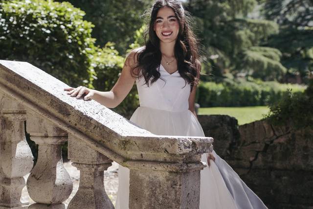 Abito da sposa in seta