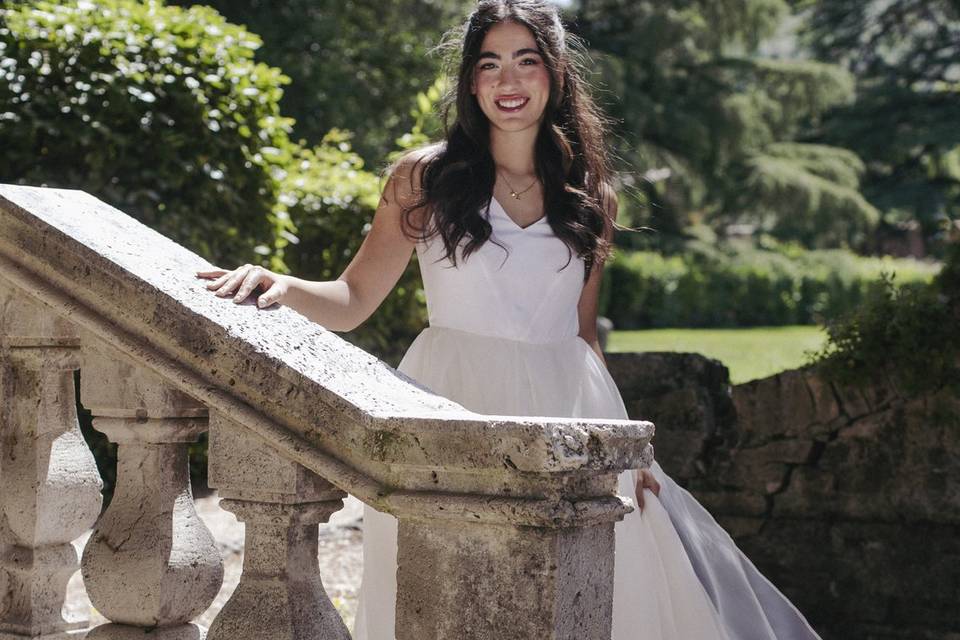 Abito da sposa in seta