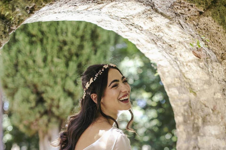 Abito da sposa in seta