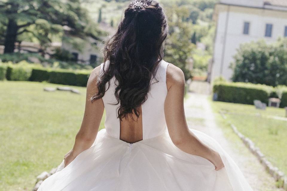 Abito da sposa in seta