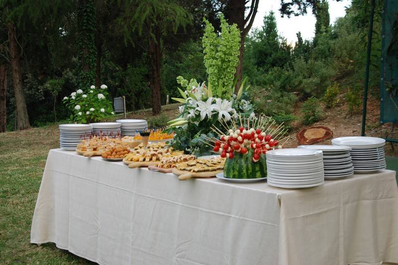 Allest.tavolo buffet antipasti