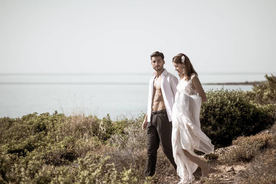 Summer elopement in Sicily.