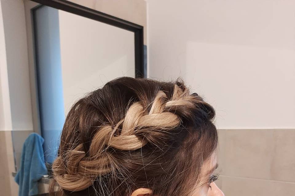 Prova di dutch braid crown