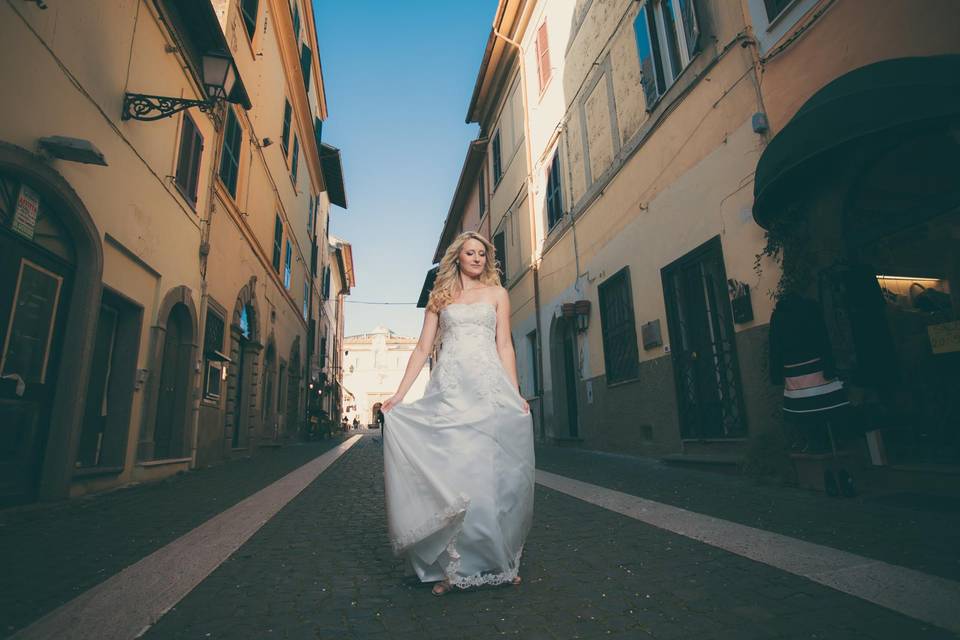 Ritratto sposa castelli