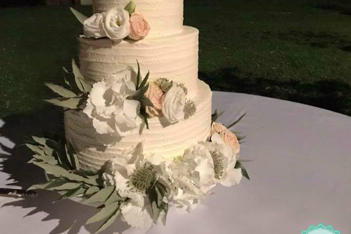 Wedding cake con fiori