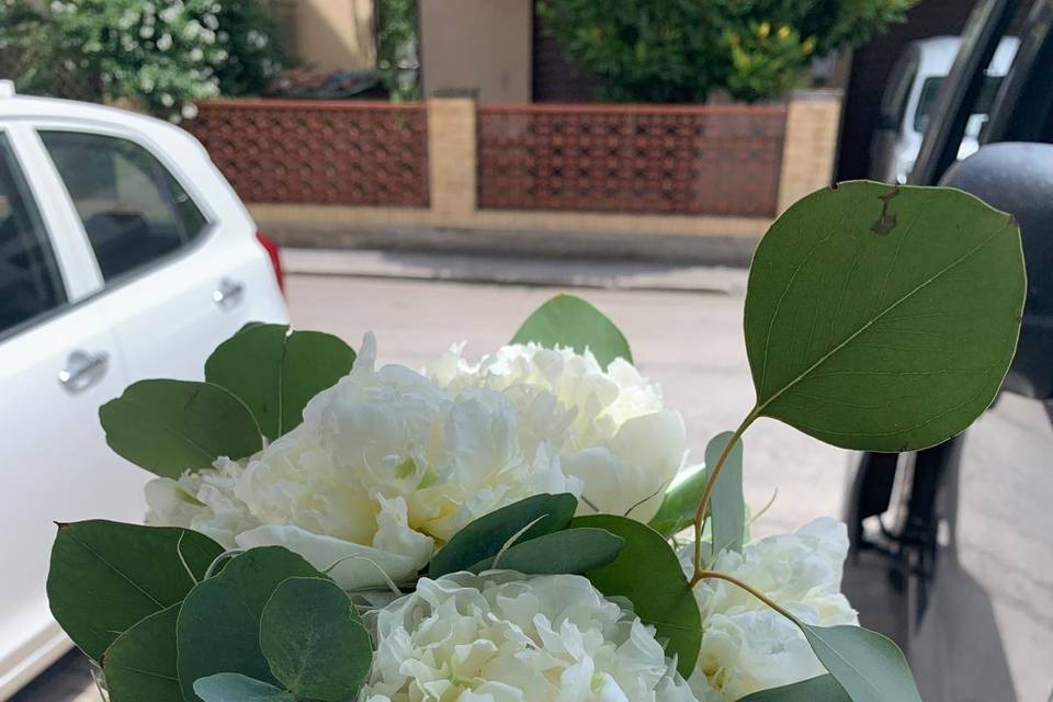 Bouquet sposa di peonie