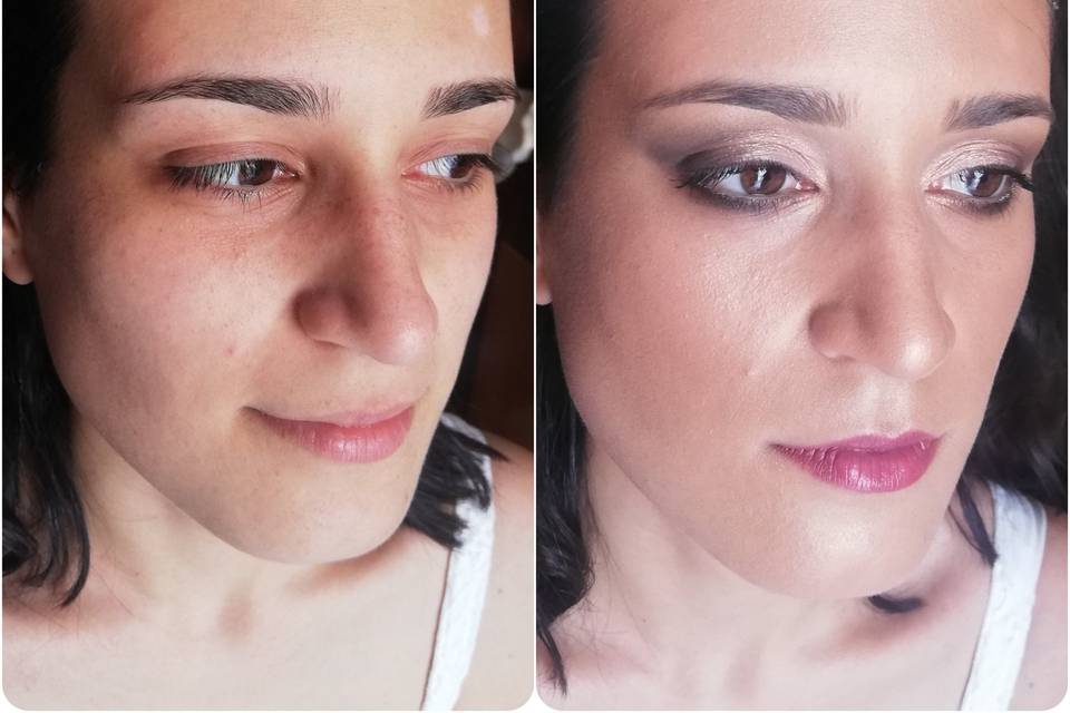 Soft neutral makeup