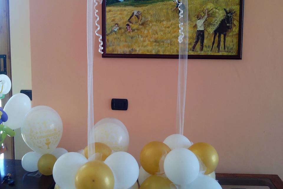 Composizione comunione ballons