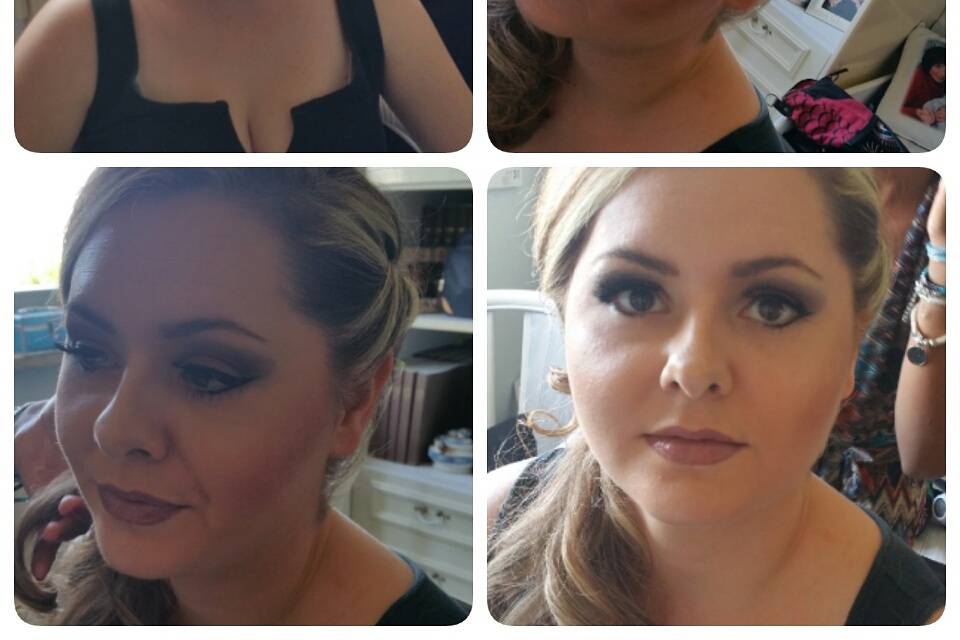 Hair stylist makeup