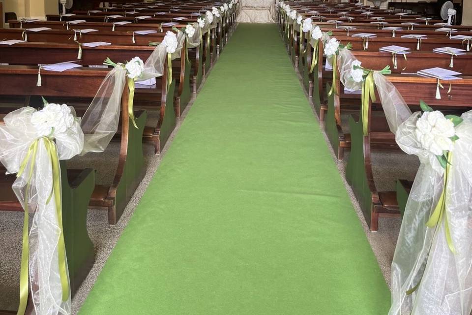allestimento interno chiesa