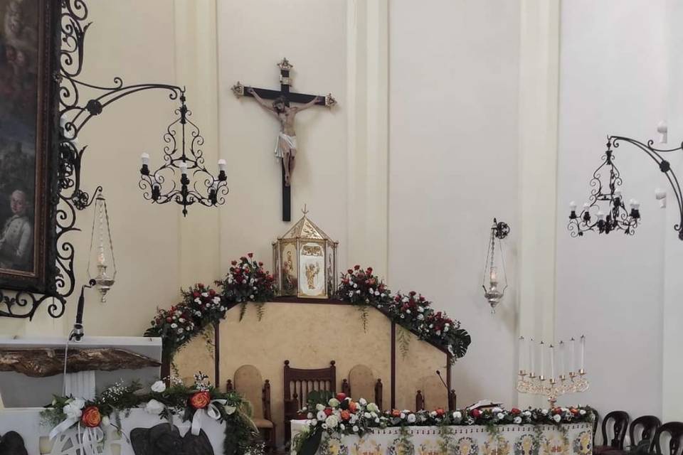 allestimento altare