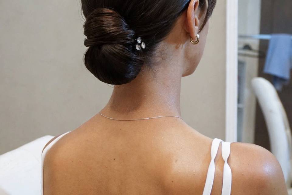 Sleek bun