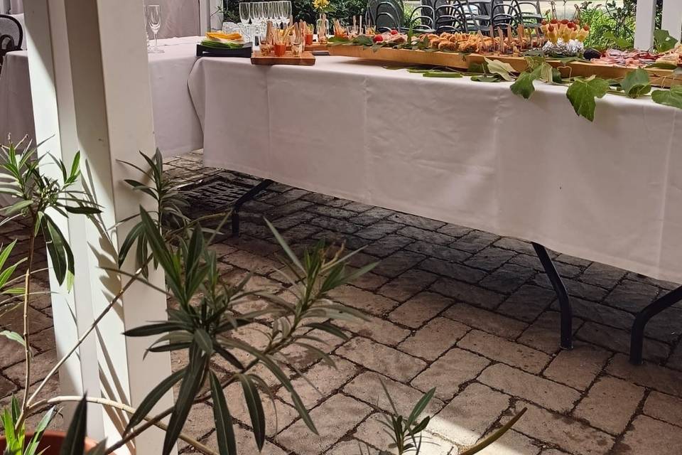 Buffet nella natura