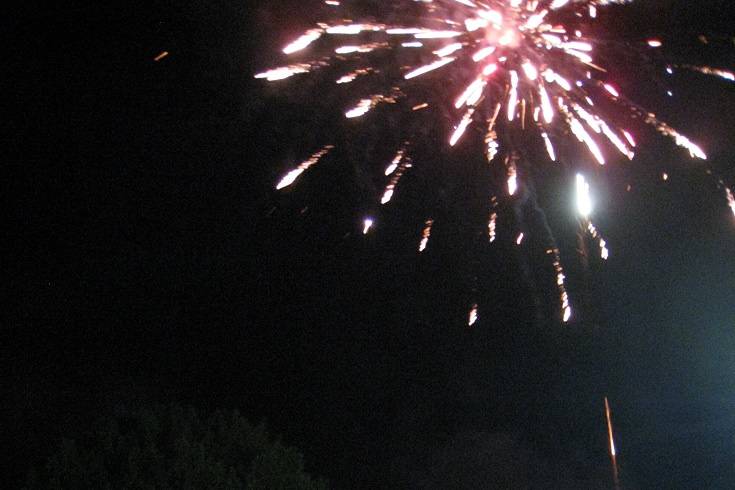 Fuochi d'artificio alla torta