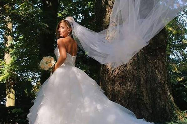 Sposa nel parco