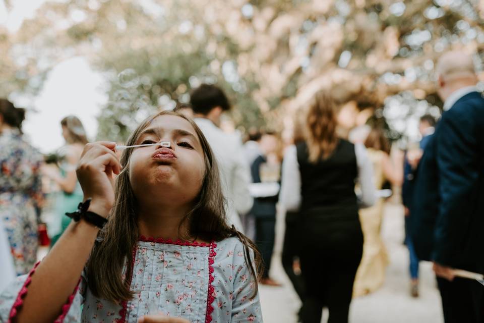 Wedding party moments