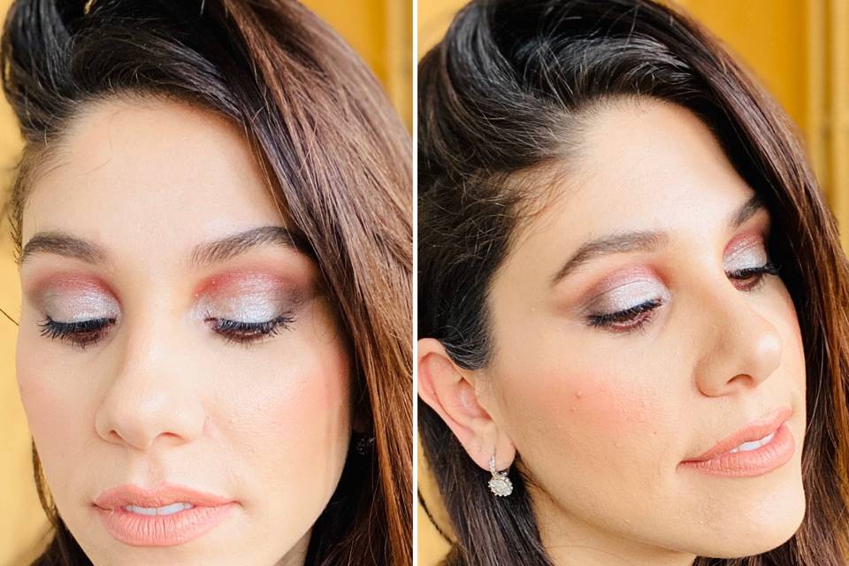 Makeup con sfumatura colorata