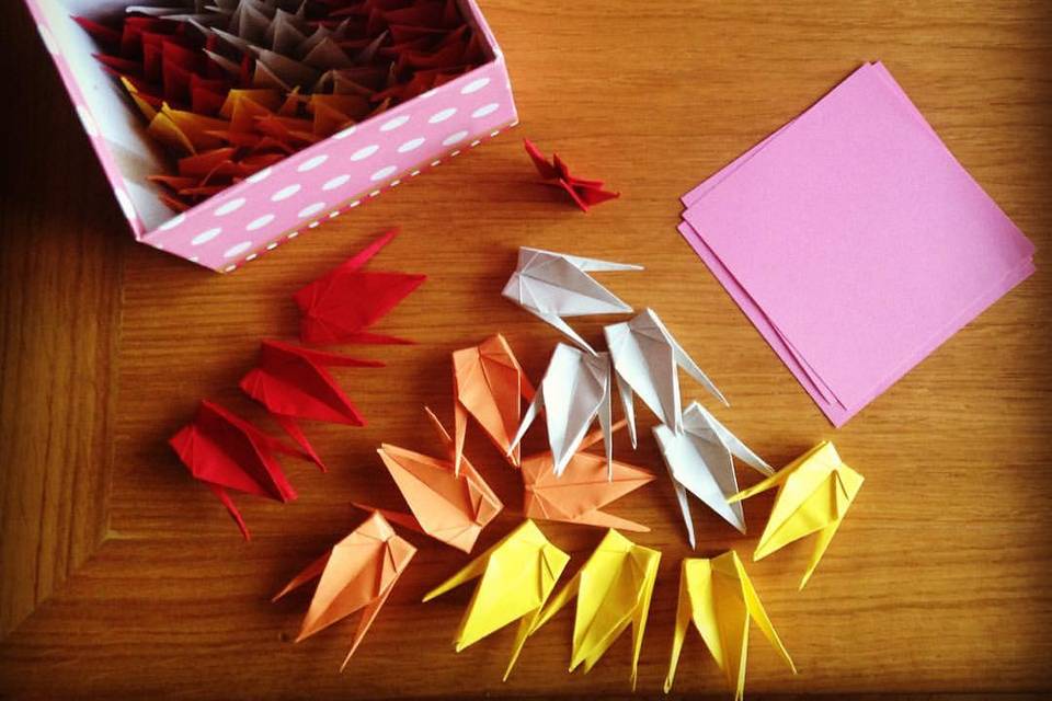Gru origami giapponesi