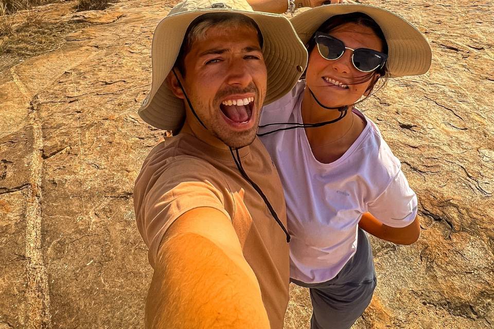 Mattia e Valery in Sudafrica