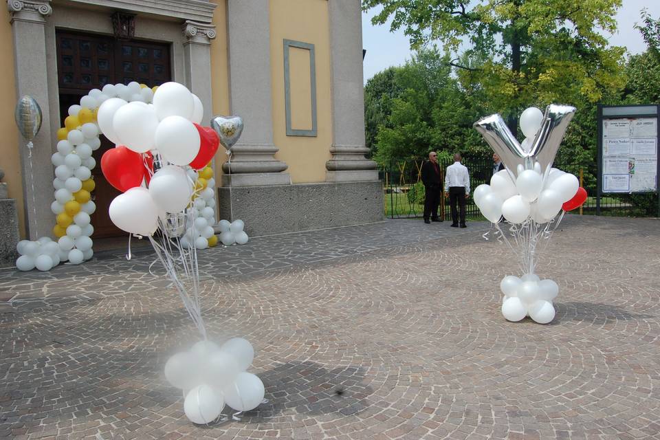 Lettere con palloncini