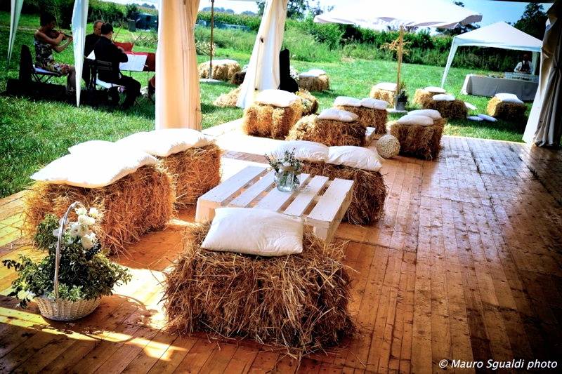 allestimento country chic