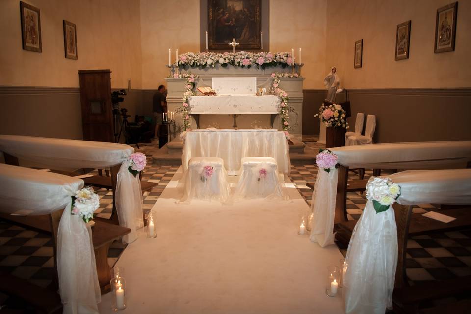 L'altare della chiesetta