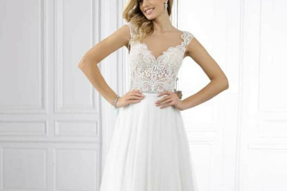 Abito da sposa in tulle