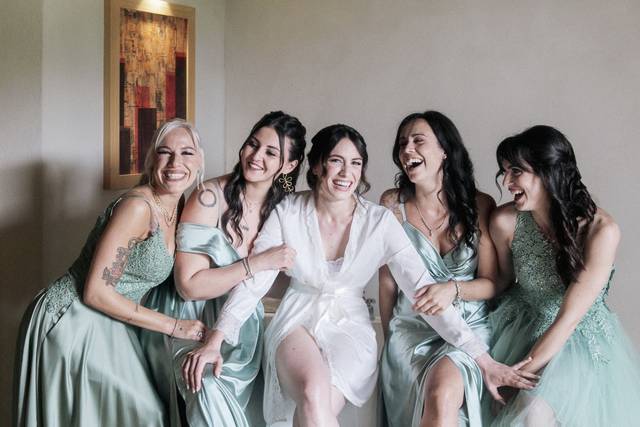 Sposa e damigelle