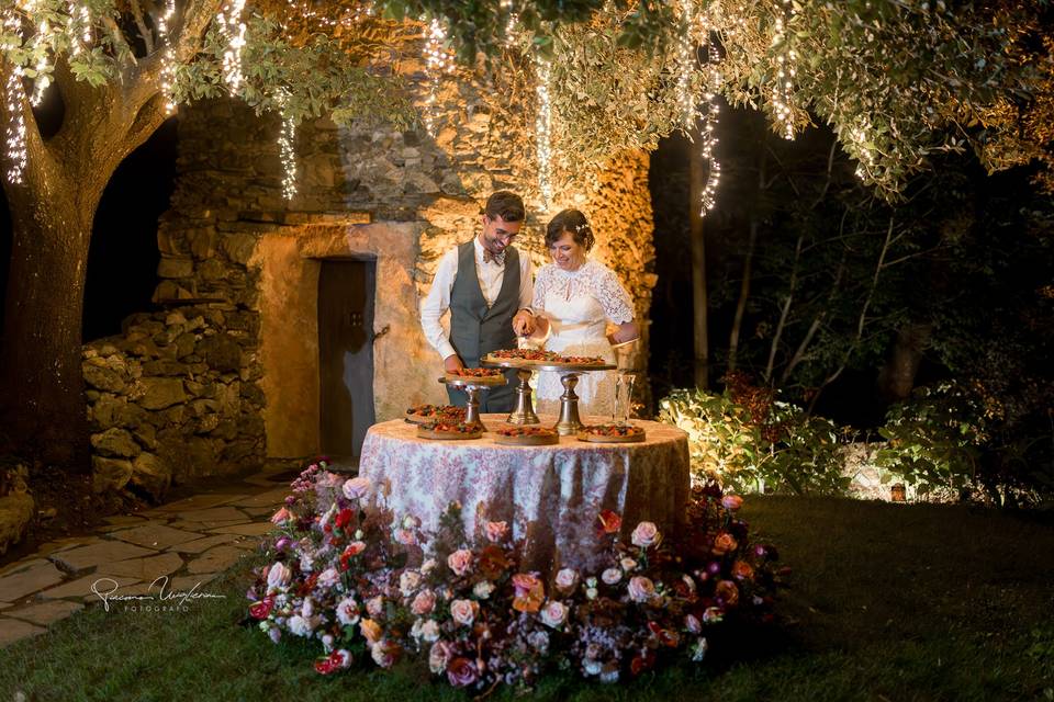 Allestimento taglio torta